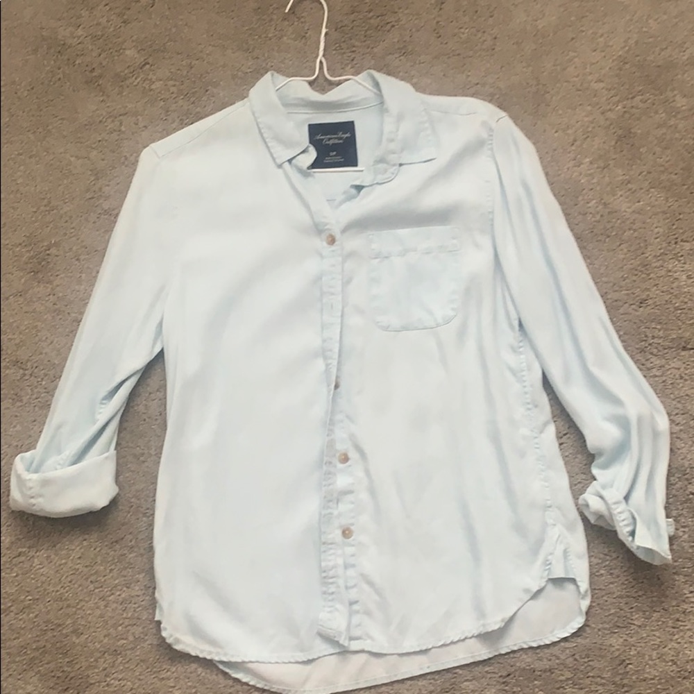 Button up light blue